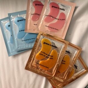 Grace & Stella under eye masks - glowing x 3, moisturizing x 2, illuminating x 2
